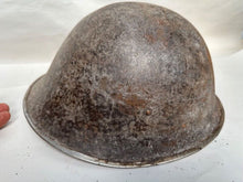 Load image into Gallery viewer, Mk3 Canadian / British Army Original WW2 Turtle Helmet High Rivet - The Militaria Shop