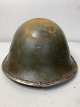 Load image into Gallery viewer, Mk3 Canadian / British Army Original WW2 Turtle Helmet High Rivet - The Militaria Shop