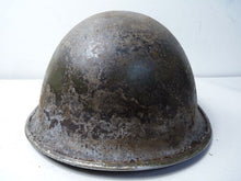 Load image into Gallery viewer, Mk3 Canadian / British Army Original WW2 Turtle Helmet High Rivet - The Militaria Shop