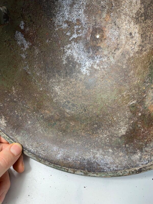Mk3 Canadian / British Army Original WW2 Turtle Helmet High Rivet - The Militaria Shop