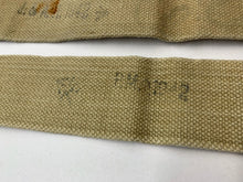 Load image into Gallery viewer, Original WW2 British Army 37 Pattern L Straps Pair - Wartime Dated - The Militaria Shop