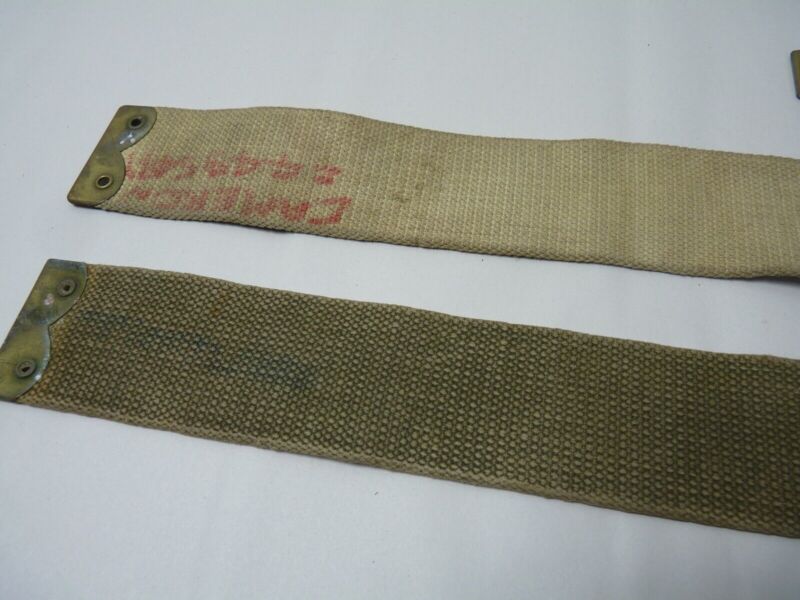 Original WW2 Pattern British Army L Straps Pair - 37 Pattern Webbing Haversack - The Militaria Shop