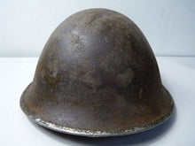 Load image into Gallery viewer, Mk3 Canadian / British Army Original WW2 Turtle Helmet High Rivet - The Militaria Shop