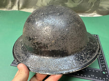 Load image into Gallery viewer, Original WW2 British Civil Defence Home Front Brodie Helmet & Liner Set - Si - The Militaria Shop