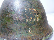 Load image into Gallery viewer, Mk3 Canadian / British Army Original WW2 Turtle Helmet High Rivet - The Militaria Shop