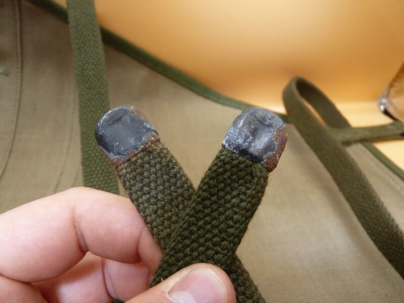 Original WW2 US Army M1928 Haversack Pack Tail - 1944 Dated - The Militaria Shop