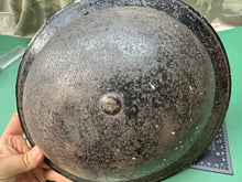 Load image into Gallery viewer, Original WW2 British Civil Defence Home Front Brodie Helmet & Liner Set - Si - The Militaria Shop