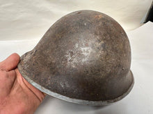 Load image into Gallery viewer, Mk3 Canadian / British Army Original WW2 Turtle Helmet High Rivet - The Militaria Shop