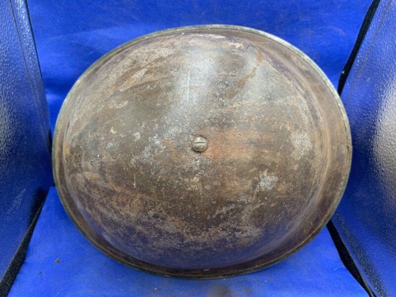 WW2 Canadian Army Mk3 Turtle Helmet - Original WW2 Helmet Shell - High Rivet - The Militaria Shop