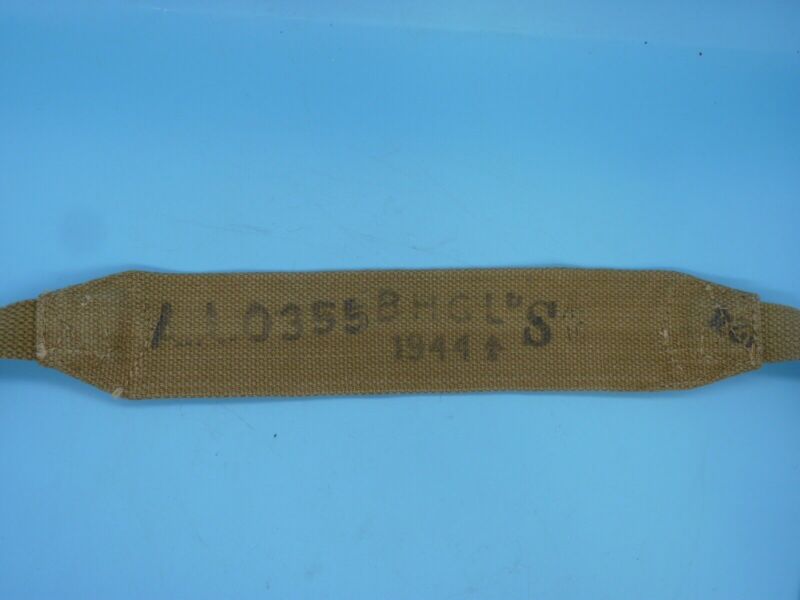 Original WW2 British Army 37 Pattern Shoulder / Cross Strap - Short B.H.G 1944 - The Militaria Shop