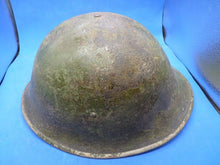 Charger l'image dans la galerie, Original WW2 British / Canadian Army Mk3 High Rivet Turtle Army Helmet & Lin - The Militaria Shop