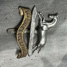 Load image into Gallery viewer, Original WW2 British Army Cap Badge - 3rd The King's Own Hussars - The Militaria Shop