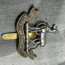 Load image into Gallery viewer, Original WW2 British Army Cap Badge - Royal Warwickshire Regiment - The Militaria Shop