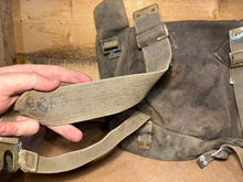 Load image into Gallery viewer, Original WW2 British Army / RAF 37 Pattern Small Pack & L Strap Set - The Militaria Shop