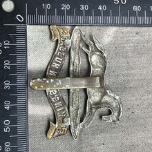 Load image into Gallery viewer, Original WW2 British Army Cap Badge - 3rd The King's Own Hussars - The Militaria Shop