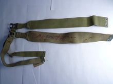 Load image into Gallery viewer, Original WW2 Pattern British Army L Straps Pair - 37 Pattern Webbing Haversack - The Militaria Shop