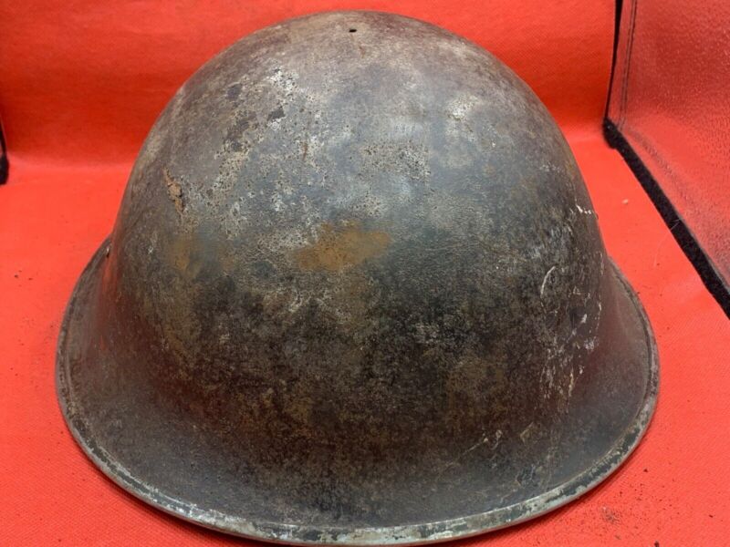 Mk3 Turtle Helmet - Original WW2 British / Canadian Army Combat Helmet - The Militaria Shop