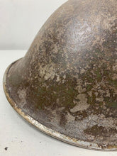 Load image into Gallery viewer, Mk3 Canadian / British Army Original WW2 Turtle Helmet High Rivet - The Militaria Shop