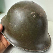 Load image into Gallery viewer, Original WW2 Helmet British / Canadian Army WW2 Mk3 Turtle Helmet - The Militaria Shop