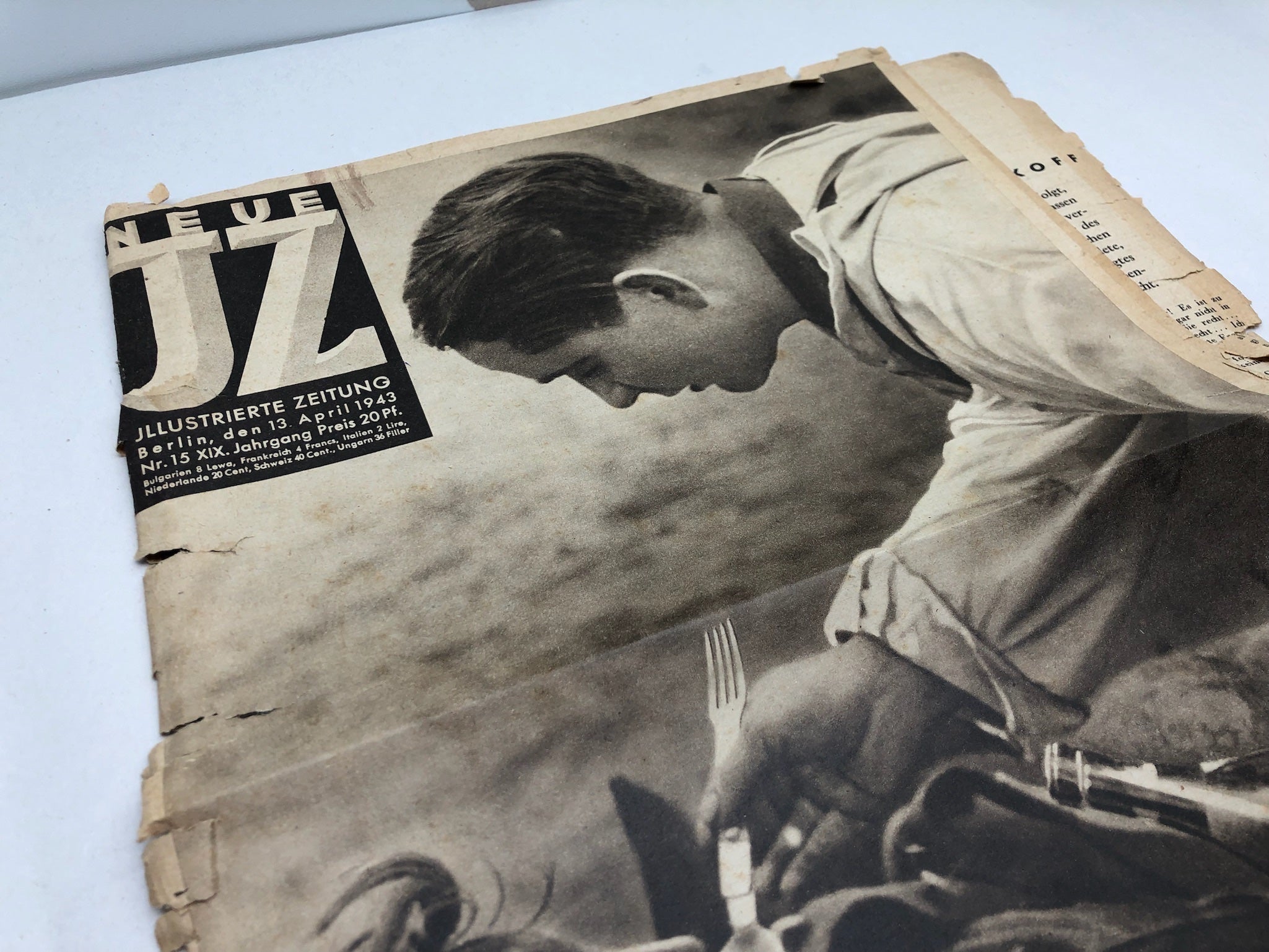 Original WW2 German Political Newspaper - 13th April 1943 - The Militaria Shop