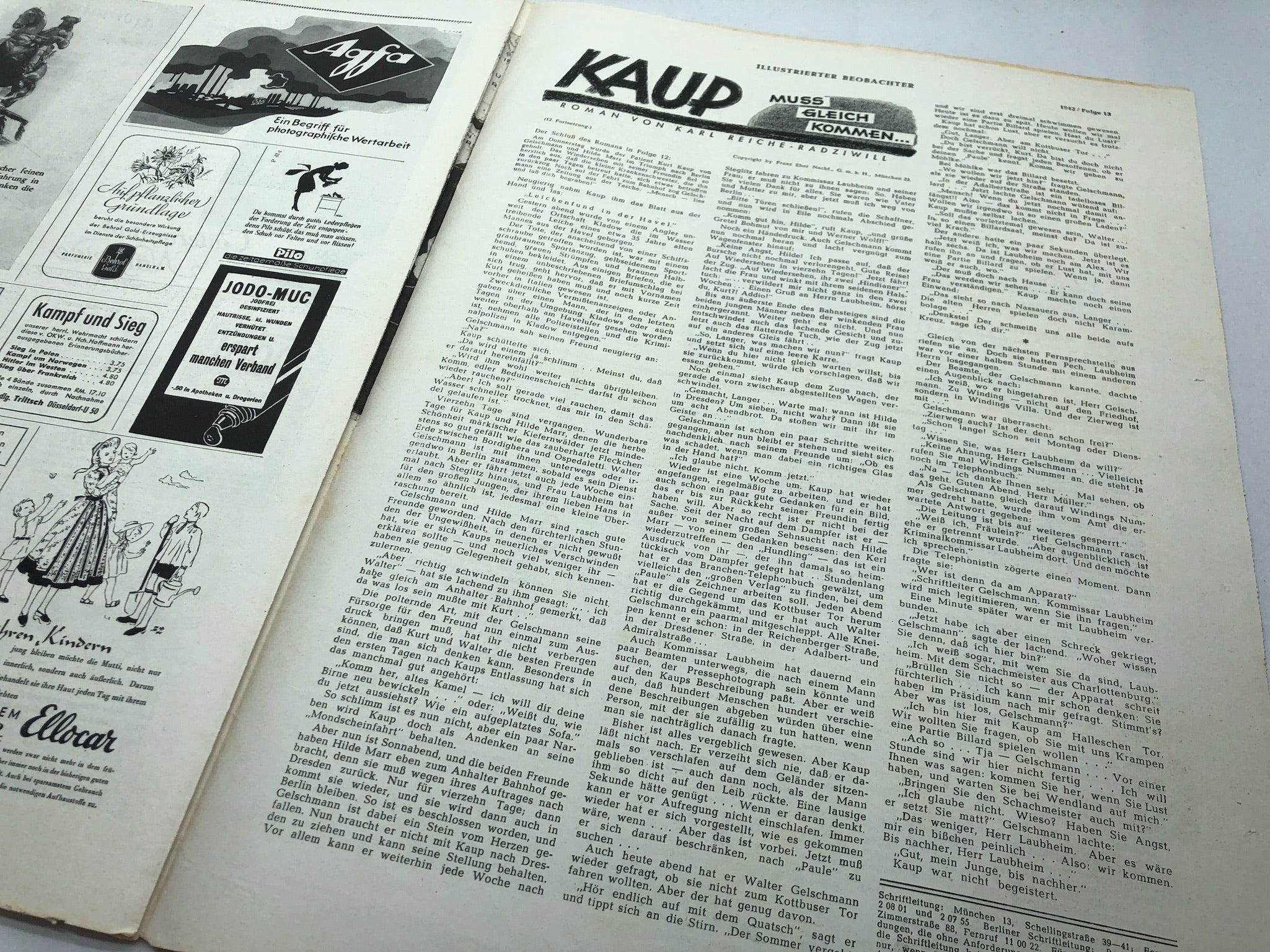 JB Juustrierter Beobachter NSDAP Magazine Original WW2 German - 26 March 1942 - The Militaria Shop