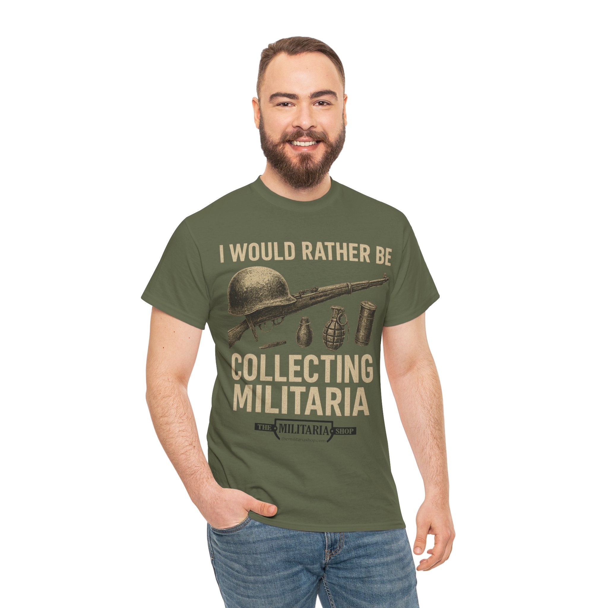 Military Collector's Tee, Vintage Style Shirt, Gift for Veterans, Unisex Heavy Cotton Tee, Collectibles Enthusiast Apparel - The Militaria Shop