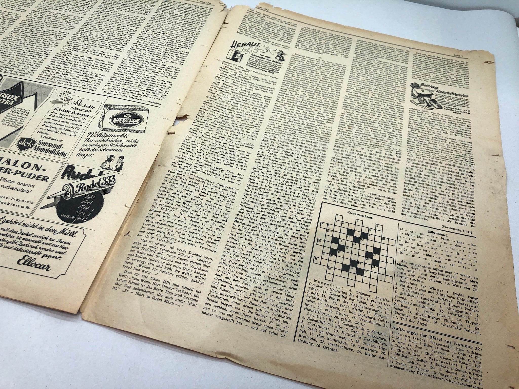 Original WW2 German Political Newspaper - 1st June 1943 - The Militaria Shop