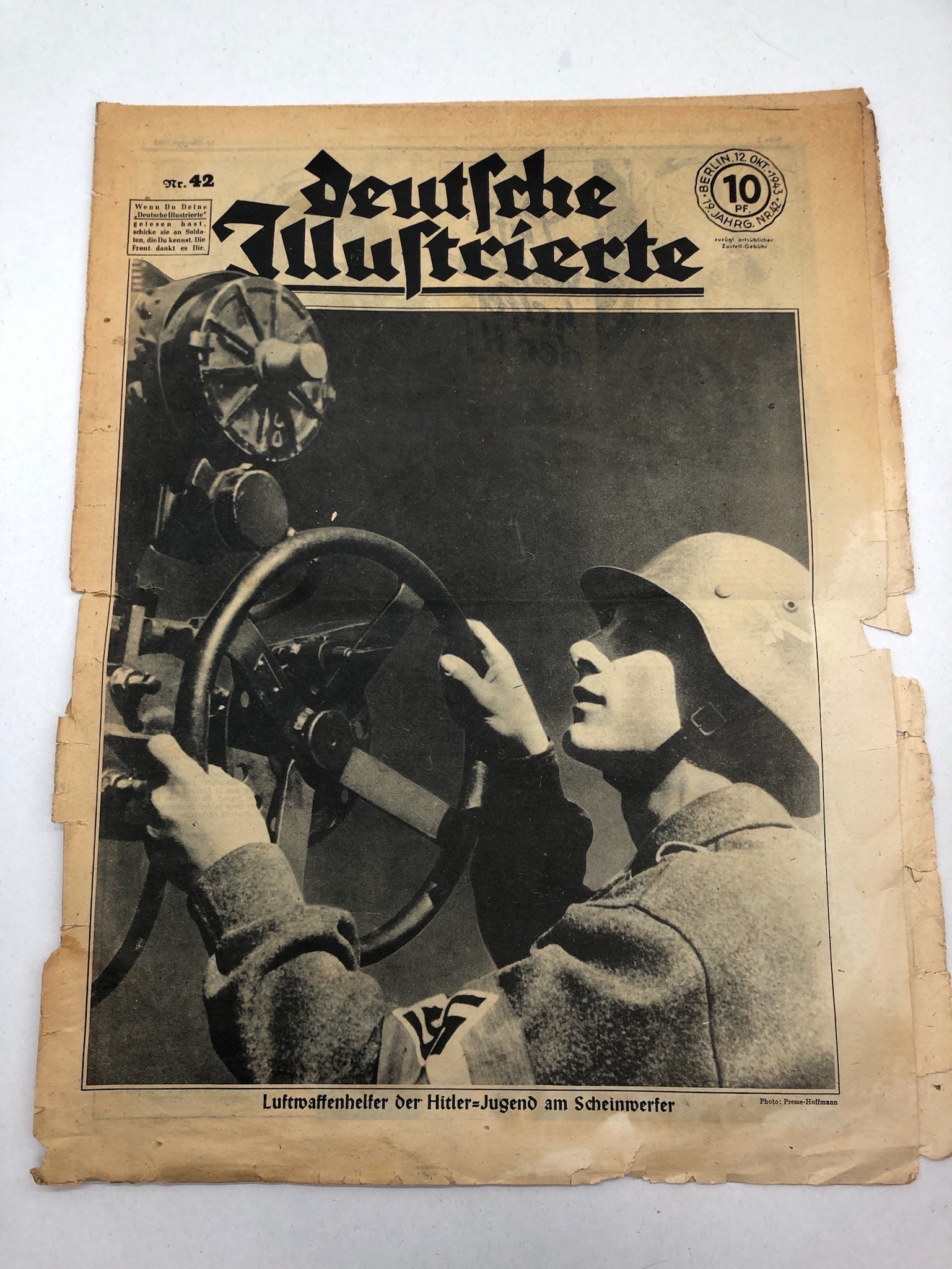 Original WW2 German Political Newspaper - 12th October 1943 - The Militaria Shop