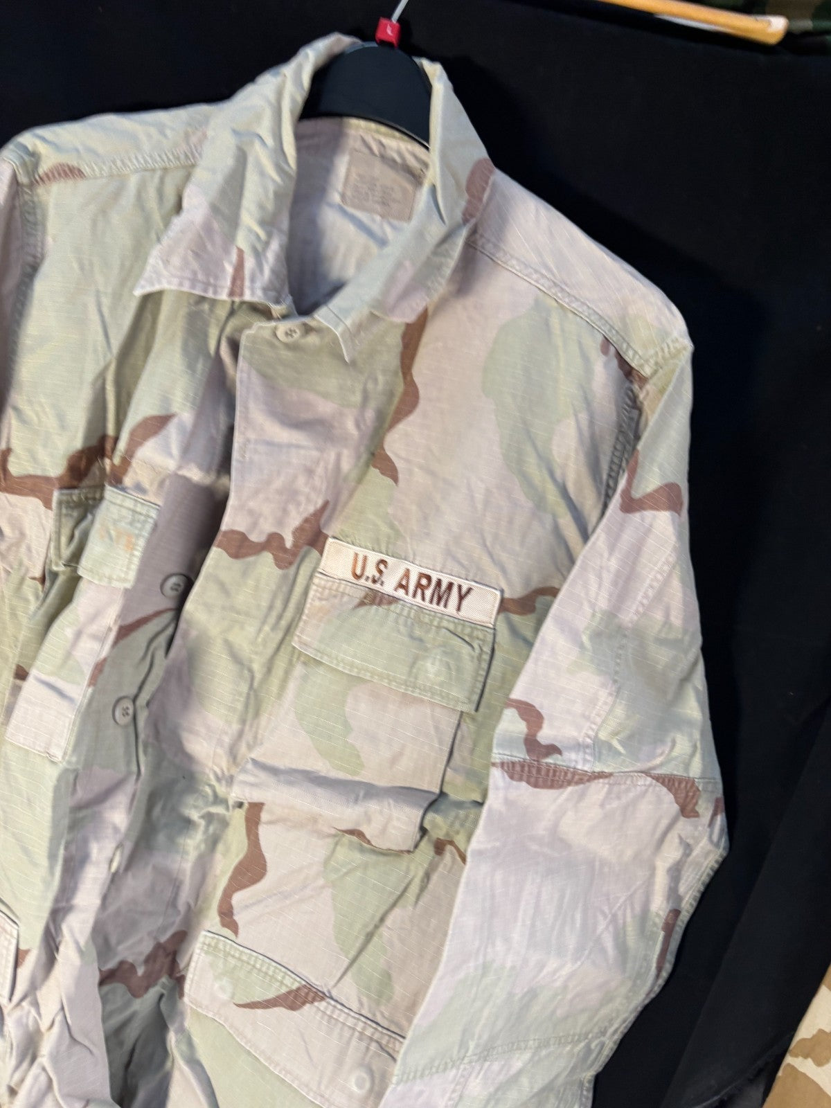 Gulf War US Army DCU Camouflaged Combat Field Coat/Jacket - Large/long - The Militaria Shop