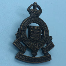 Load image into Gallery viewer, Original WW2 British Army Collar Badge - RAOC Ordnance Corps - Officers Bronze - The Militaria Shop