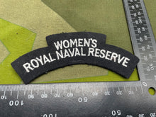 Charger l'image dans la galerie, Original British Royal Navy - Women's Royal Naval Reserve Shoulder Title - The Militaria Shop
