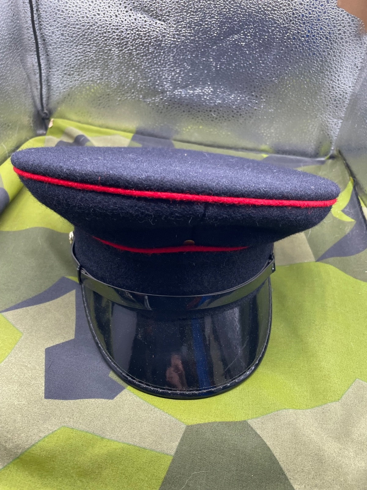 Original British Army Royal Engineers Peaked Cap - Size 56cm Approx - The Militaria Shop