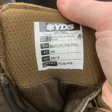 Charger l'image dans la galerie, British Army Surplus Brown Leather YDS Combat Patrol Boots - Size UK 9 M - The Militaria Shop