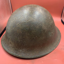 Load image into Gallery viewer, Original British / Canadian Army WW2 Soldiers Military Combat Mk3 Turtle Helmet - The Militaria Shop