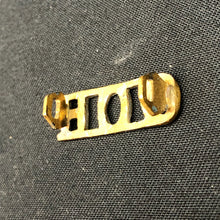 Load image into Gallery viewer, Original WW1/WW2 British Army Q.O.H Queen's Own Hussars Shoulder Title - The Militaria Shop