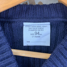 Lade das Bild in den Galerie-Viewer, Genuine British RAF Royal Navy Blue Wool V-Neck Pullover Jersey - 94cm Chest - The Militaria Shop