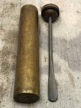 Load image into Gallery viewer, Original WW1 British Army SMLE Enfield Brass Oil Bottle - EFD Marked - The Militaria Shop