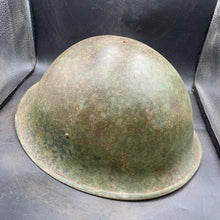 Load image into Gallery viewer, Original British/Canadian Army WW2 Mk3 Turtle High Rivet Combat Steel Helmet - The Militaria Shop