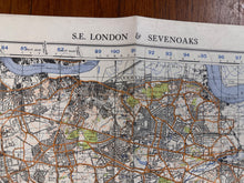 Charger l'image dans la galerie, Original WW2 British Army GSGS OS Map of England - N.E London & Sevenoaks - The Militaria Shop