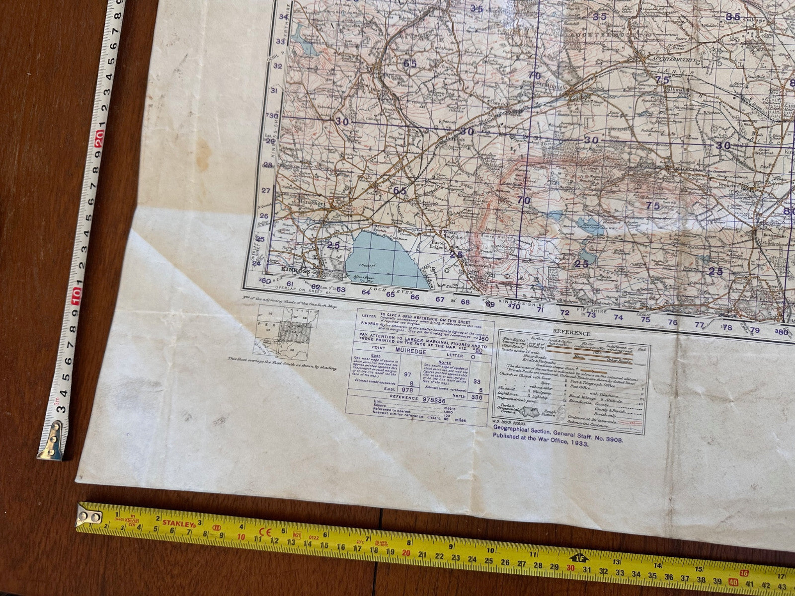 Original WW2 British Army GSGS Map of Scotland - Dundee & St Andrews - The Militaria Shop