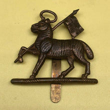 Load image into Gallery viewer, Original WW2 Era British Army Queens West Surrey (Queen's) Regiment Cap Badge - The Militaria Shop