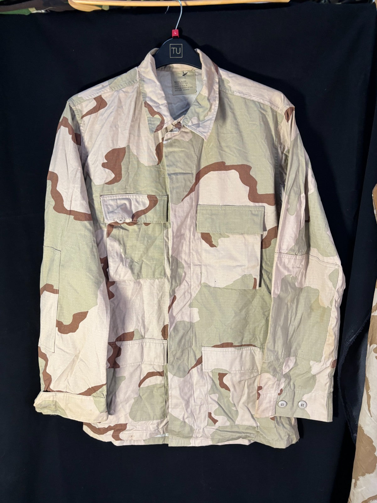 Gulf War US Army DCU Camouflaged Combat Field Coat/Jacket - Medium/X-Long - The Militaria Shop