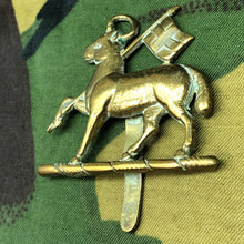 Load image into Gallery viewer, Original British Army WW2 Cap Badge - Queen's Royal Regiment (West Surrey) - The Militaria Shop