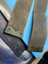 Load image into Gallery viewer, Original Pair of British Army 37 Pattern Khaki Canvas L-Straps - The Militaria Shop