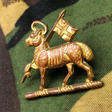 Load image into Gallery viewer, Original British Army WW2 Collar Badge - Queen's Royal Regiment (West Surrey) - The Militaria Shop