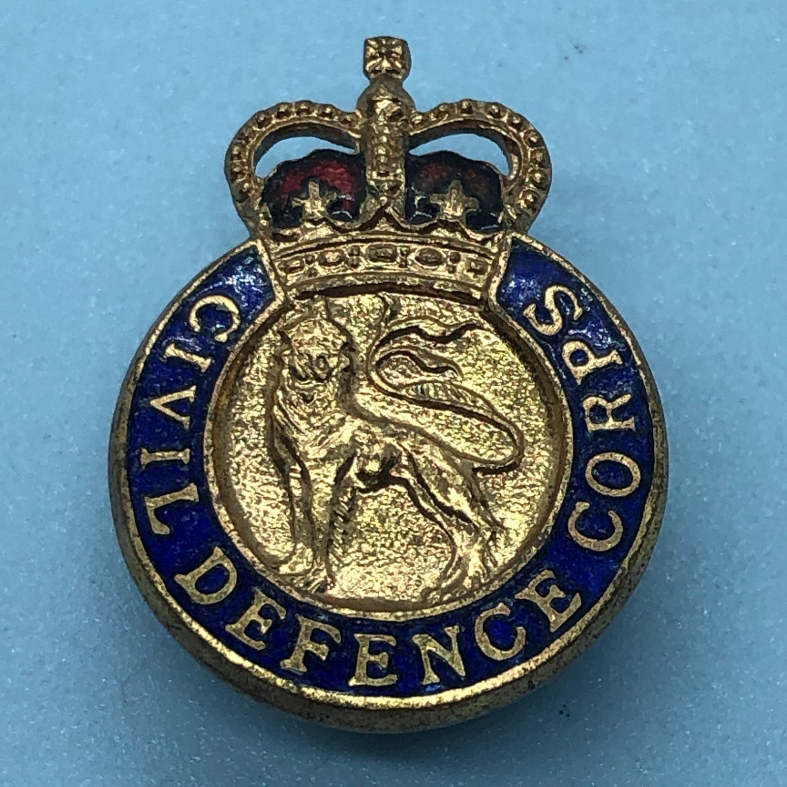 Original British Army Lapel Pin - Civil Defence Corps - The Militaria Shop