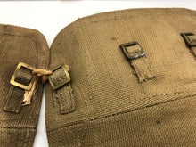 Load image into Gallery viewer, Original WW2 British Army 37 Pattern Despatch Riders High Sided Spats 1942 Dated - The Militaria Shop