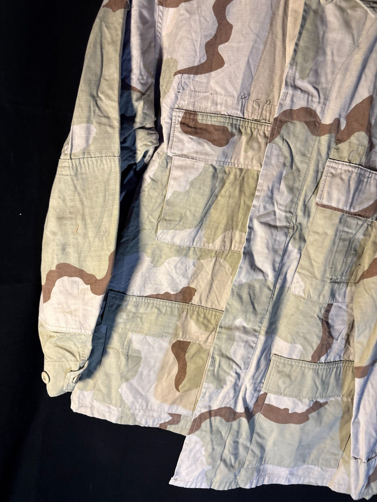 Gulf War US Army DCU Camouflaged Combat Field Coat/Jacket - Large/Regular - The Militaria Shop