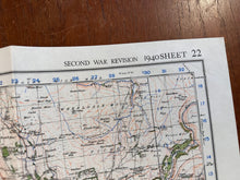 Load image into Gallery viewer, Original WW2 British Army GSGS Os Map of Great Britain - Pickering & Thirsk - The Militaria Shop