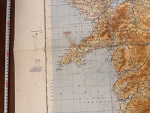 Load image into Gallery viewer, Original WW2 British Army RAF Navy Base Map of England - North Wales /Manchester - The Militaria Shop